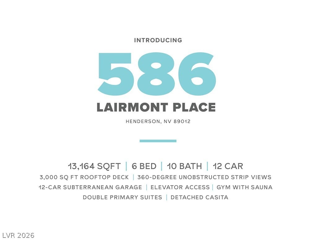 586 Lairmont Place, Henderson, NV 89012