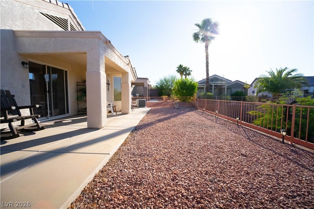 2154 High Mesa Drive, Henderson, NV 89012 This outdoor space features a covered patio perfect for relaxation and enjoying the private yard.