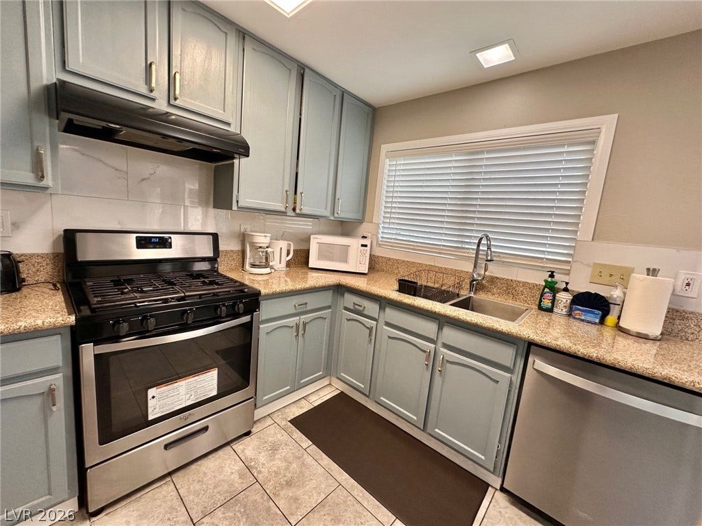 2340 Viewcrest Road, Henderson, NV 89014 This functional kitchen provides a bright and organized space for everyday culinary needs.