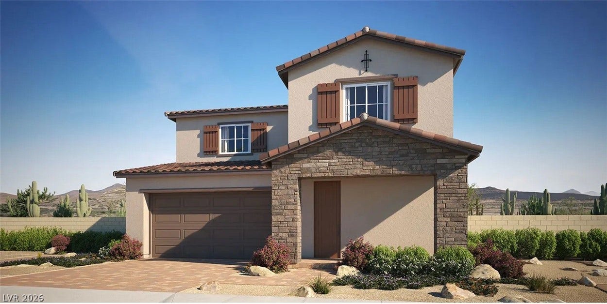 Linden Plan - Elevation B ~ Rendering ~