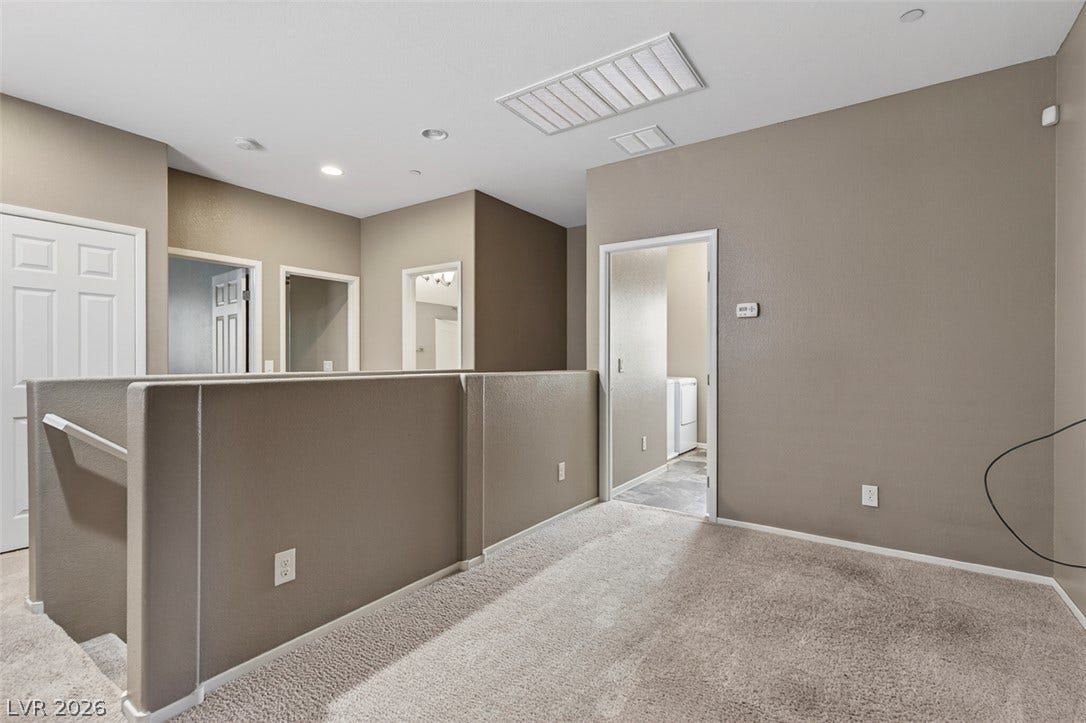 1146 Jesse Harbor Avenue, Henderson, NV 89014 A versatile upstairs landing, carpeted and featuring recessed lighting, provides access to several rooms.