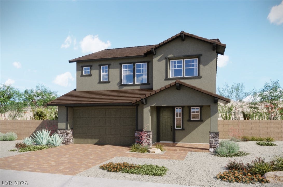 Sienna Plan - Elevation B ~ Rendering ~