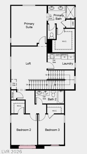 659 Semitone Lane, Henderson, NV 89015 Additional Highlights Include: Tile shower at primary bath, upgraded stair railing, tile flooring throughout downstairs, and additional sink at secondary bath.
