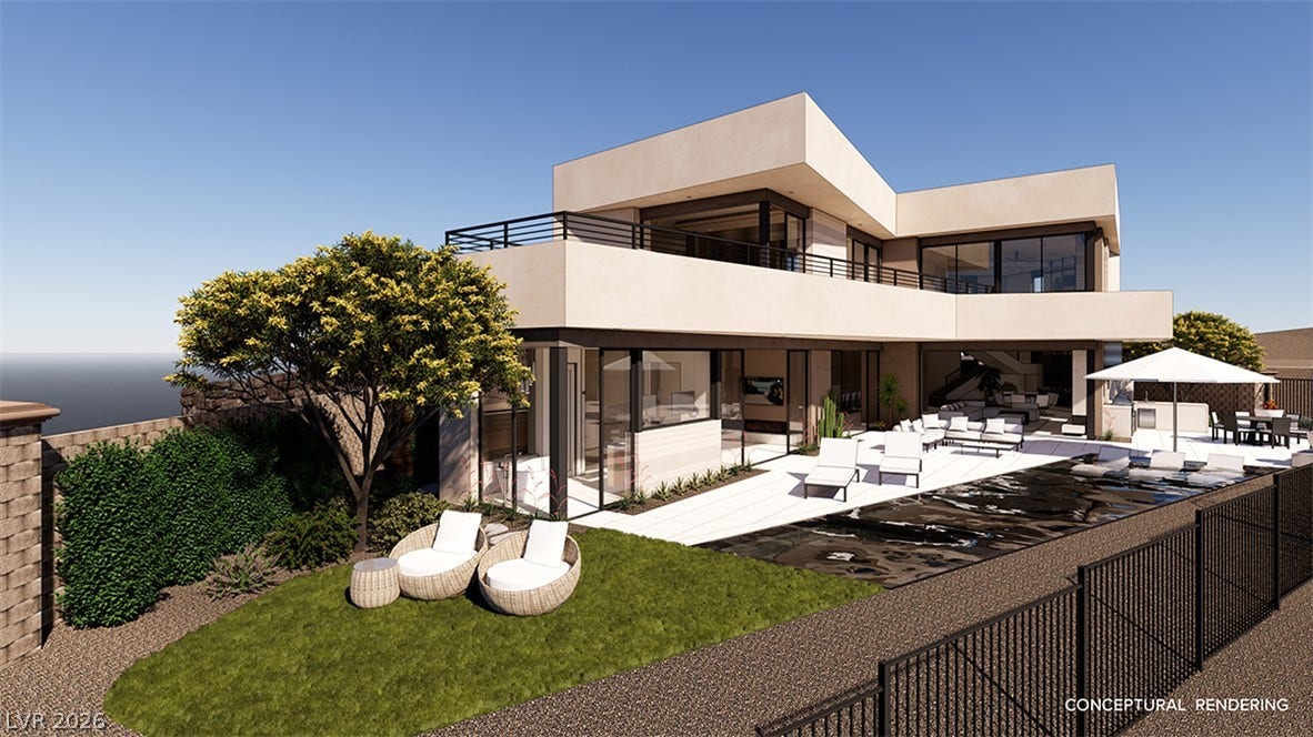 Modern architecture meets tranquil outdoor living, showcasing sleek lines and a sparkling private pool.