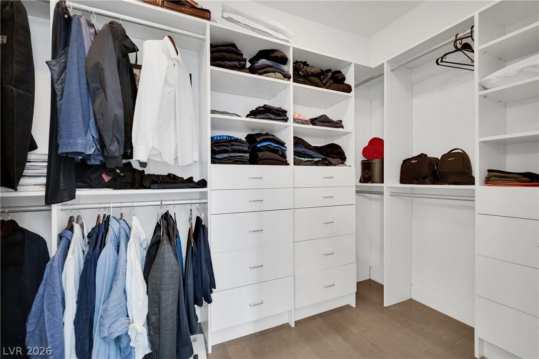 2516 Serenity Hollow Drive, Henderson, NV 89052 Organized living with custom built-ins for all your wardrobe needs.