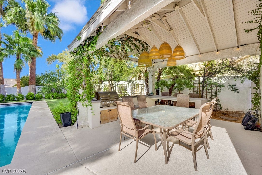 2516 Serenity Hollow Drive, Henderson, NV 89052 Covered Patio, mini kitchen & Built in BBQ