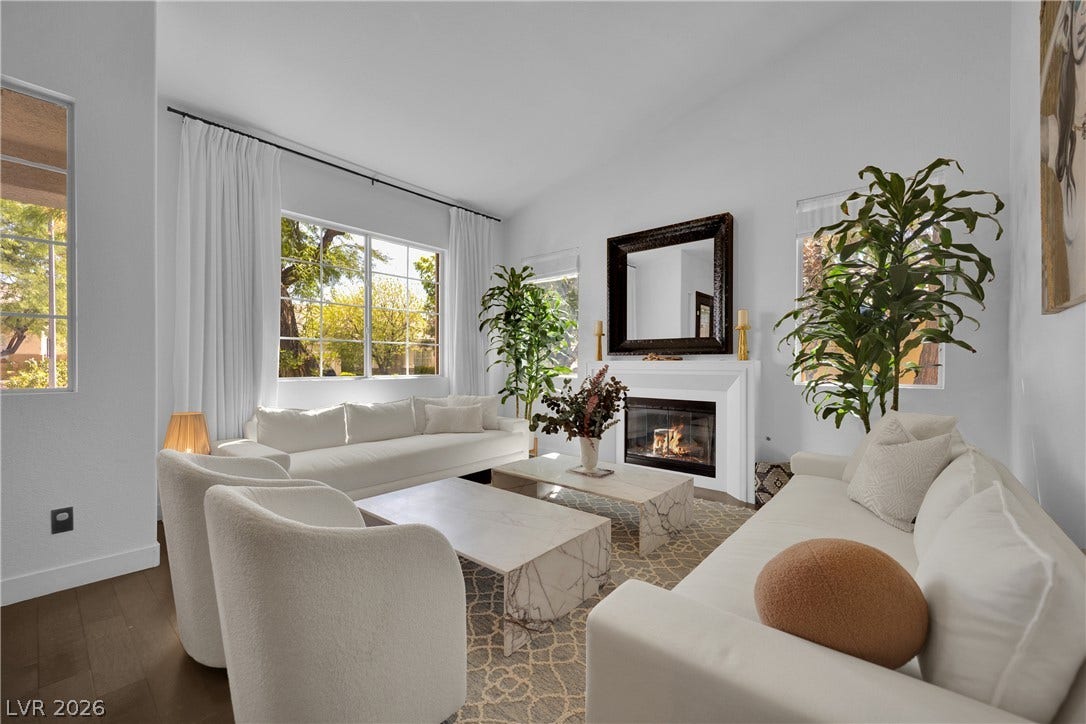 2516 Serenity Hollow Drive, Henderson, NV 89052 Beautiful, Inviting Formal Living Room with/Fireplace
