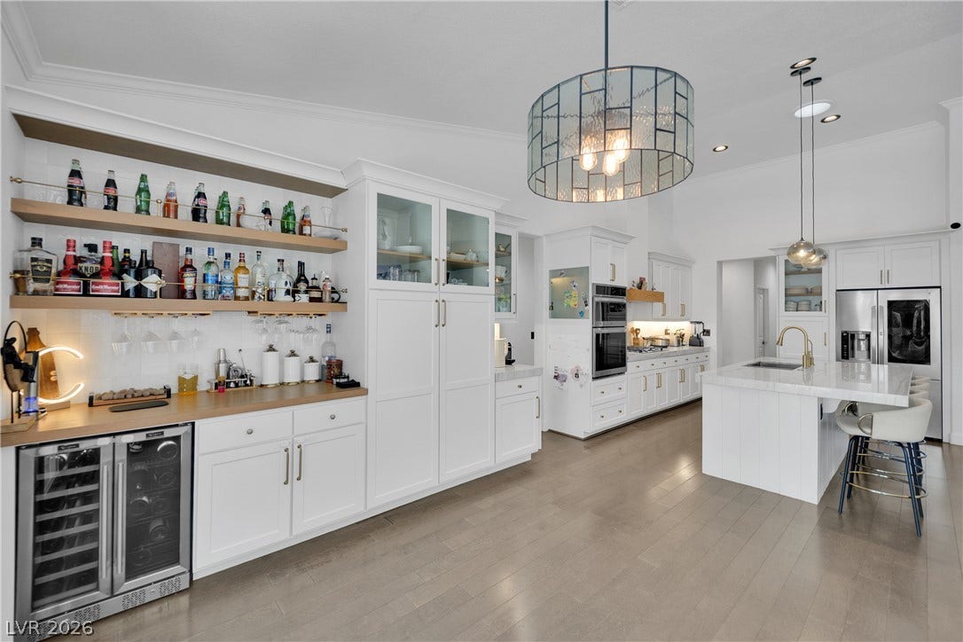 2516 Serenity Hollow Drive, Henderson, NV 89052 Fully Stocked Wet Bar and abundant storage.