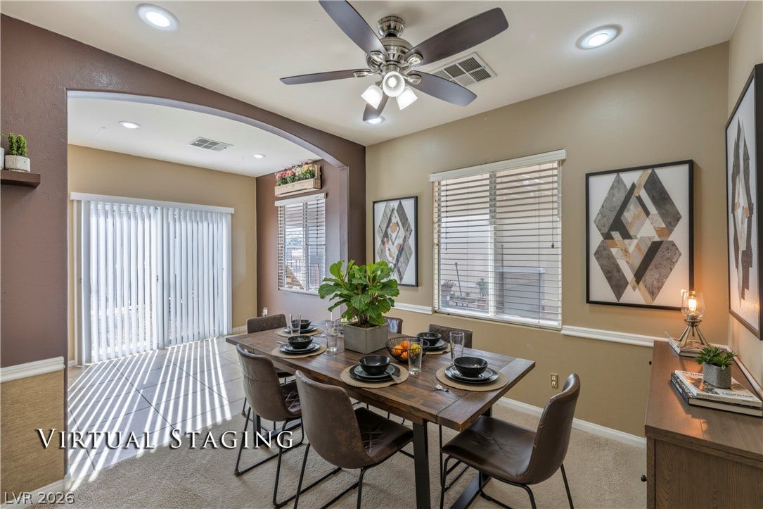 189 Carneros Avenue, Henderson, NV 89002 Virtually Staged Dining Area