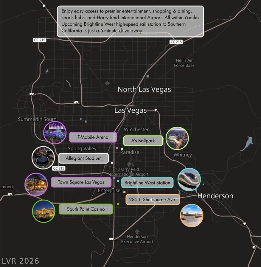 An illustrative regional map highlights the property's proximity to major local attractions and transit hubs.