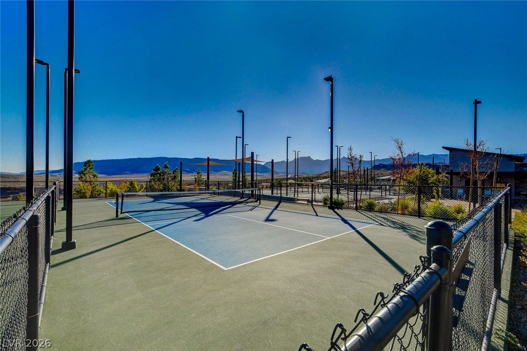 Serve up fun on community courts with mountain views, perfect for active lifestyles.