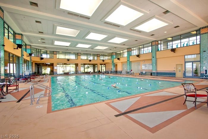 2141 Colvin Run Drive, Henderson, NV 89052 An inviting indoor pool with abundant natural light and ample deck space.