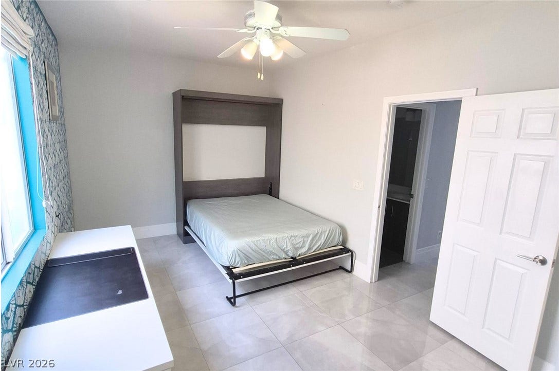 3720 Russell Peterson Court, Las Vegas, NV 89129 Downstairs Bedroom with Murphy Bed