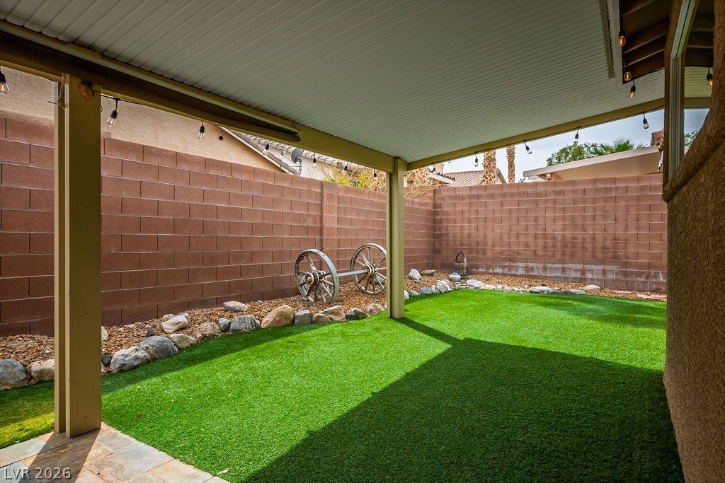10513 Shanna Trellis Avenue, Las Vegas, NV 89144 View of fenced backyard