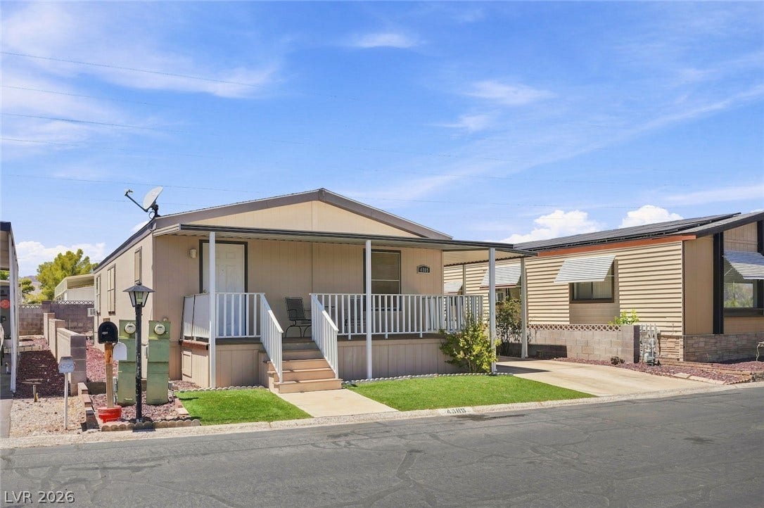 4589 Royal Ridge Boulevard, Las Vegas, NV 89103 A welcoming covered porch and neatly kept artificial turf enhance the facade of this inviting home.