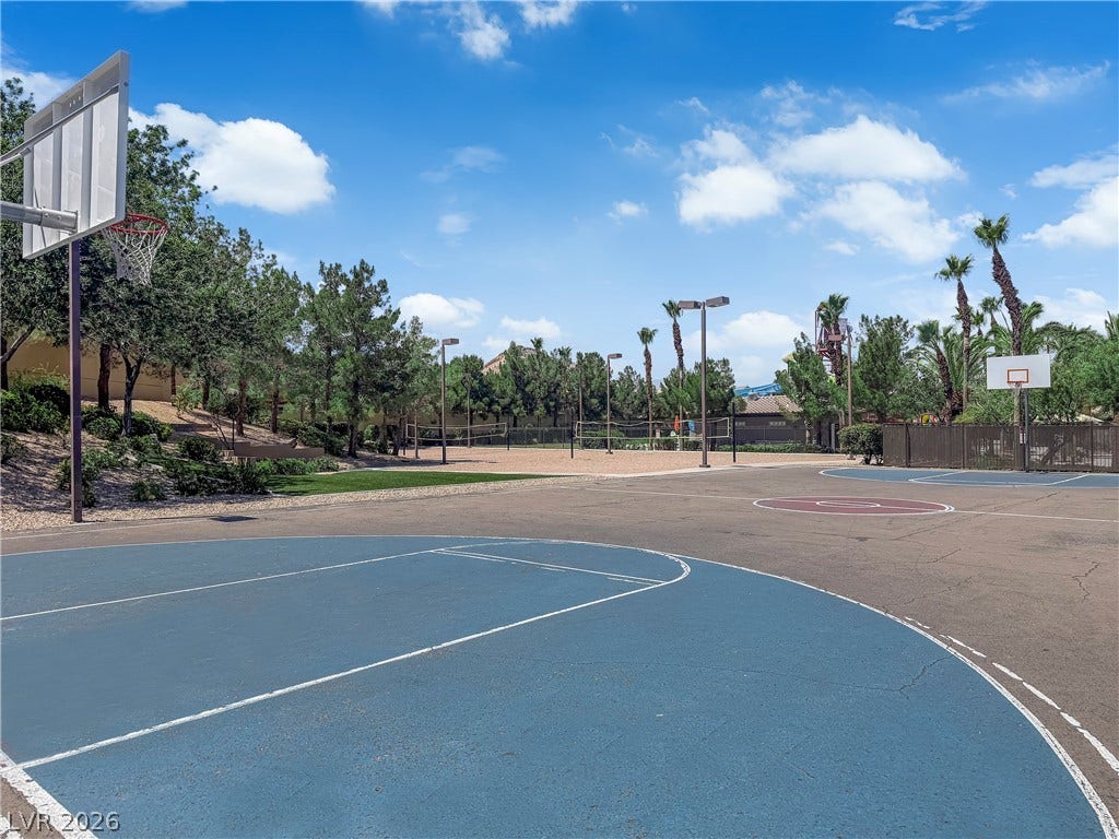 771 White Dogwood Court, Las Vegas, NV 89148 Sporting enthusiasts will delight in the community basketball and volleyball courts set amongst lush landscaping.