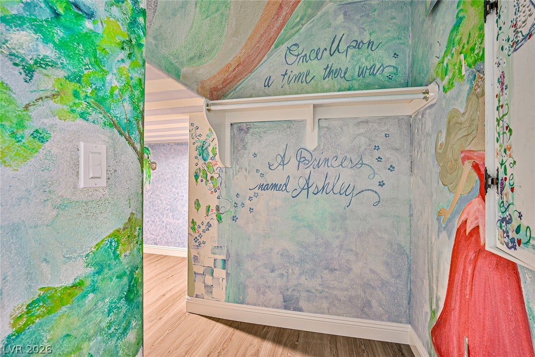 1828 Dolce Drive, Las Vegas, NV 89134 Whimsical wall murals create an enchanting, personalized retreat.