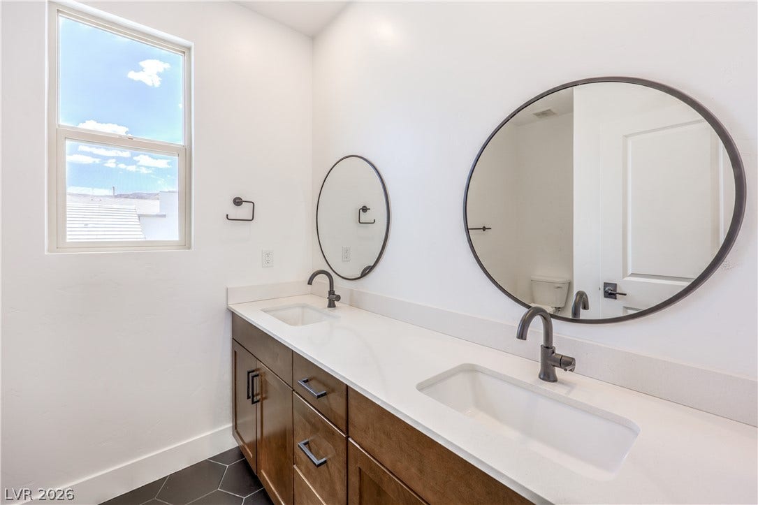 1984 Canyon Highlands Drive, Henderson, NV 89052 Upstairs hall bath with double sinks