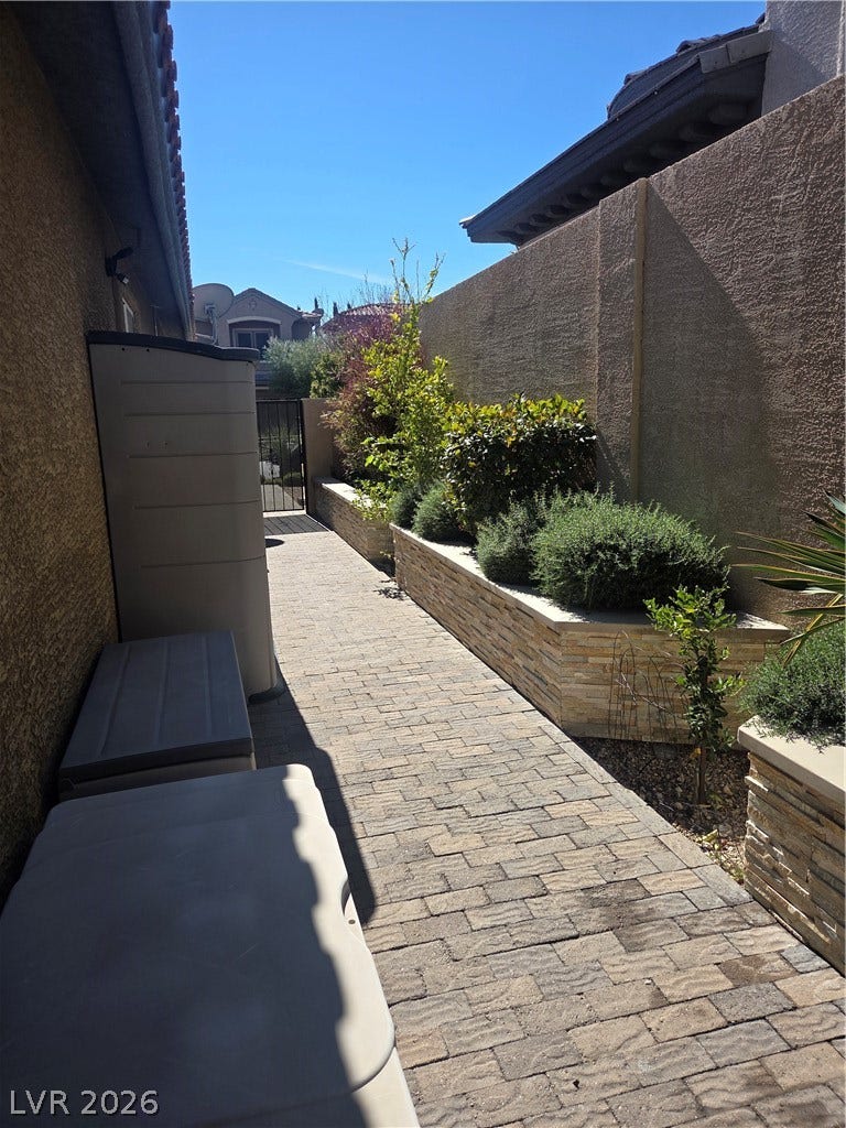 11388 Orazio Drive, Las Vegas, NV 89138 Fully landscaped side yard!