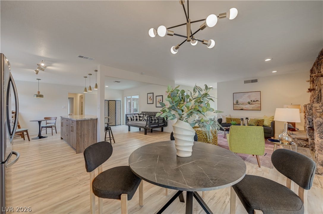 2101 Santiago Street, Las Vegas, NV 89104 Clean lines and a spacious open floorplan define this modern multi-functional living space.