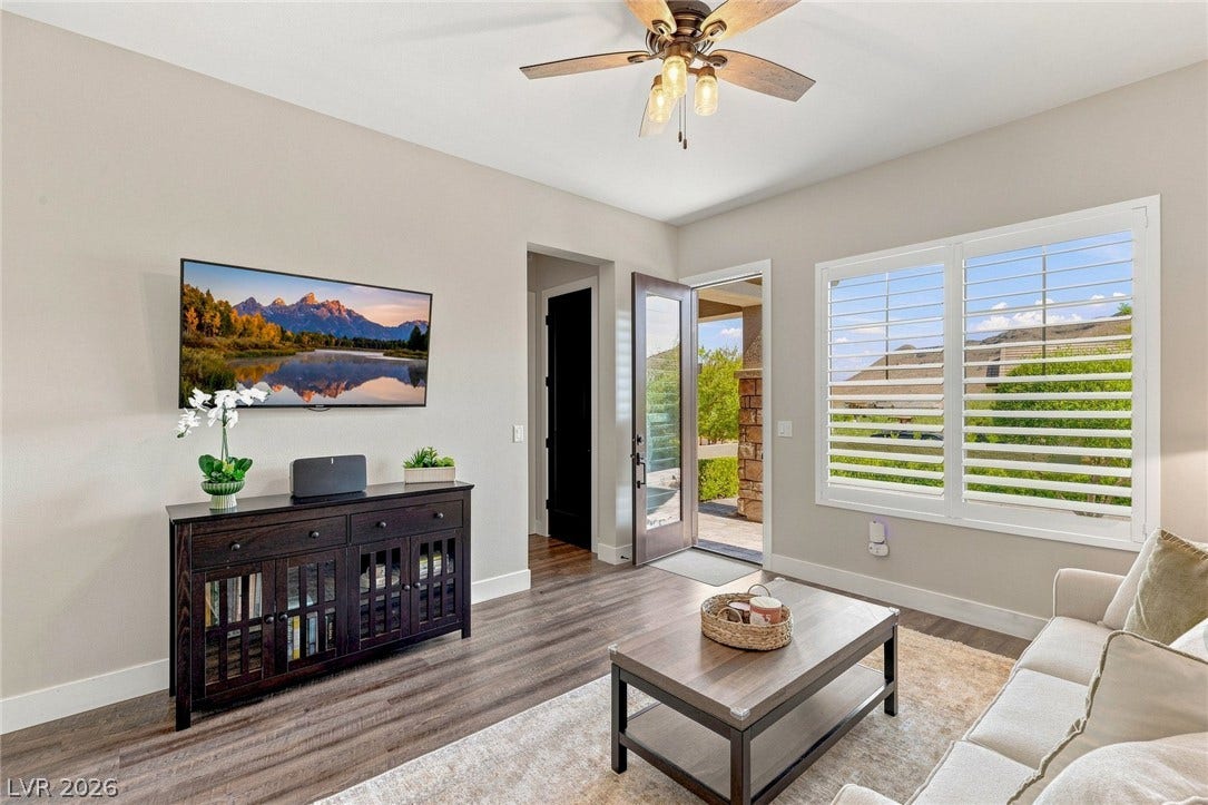 Secondary SUITE with Bedroom AND Separate living room.  Has a private en-suite and private entrance.