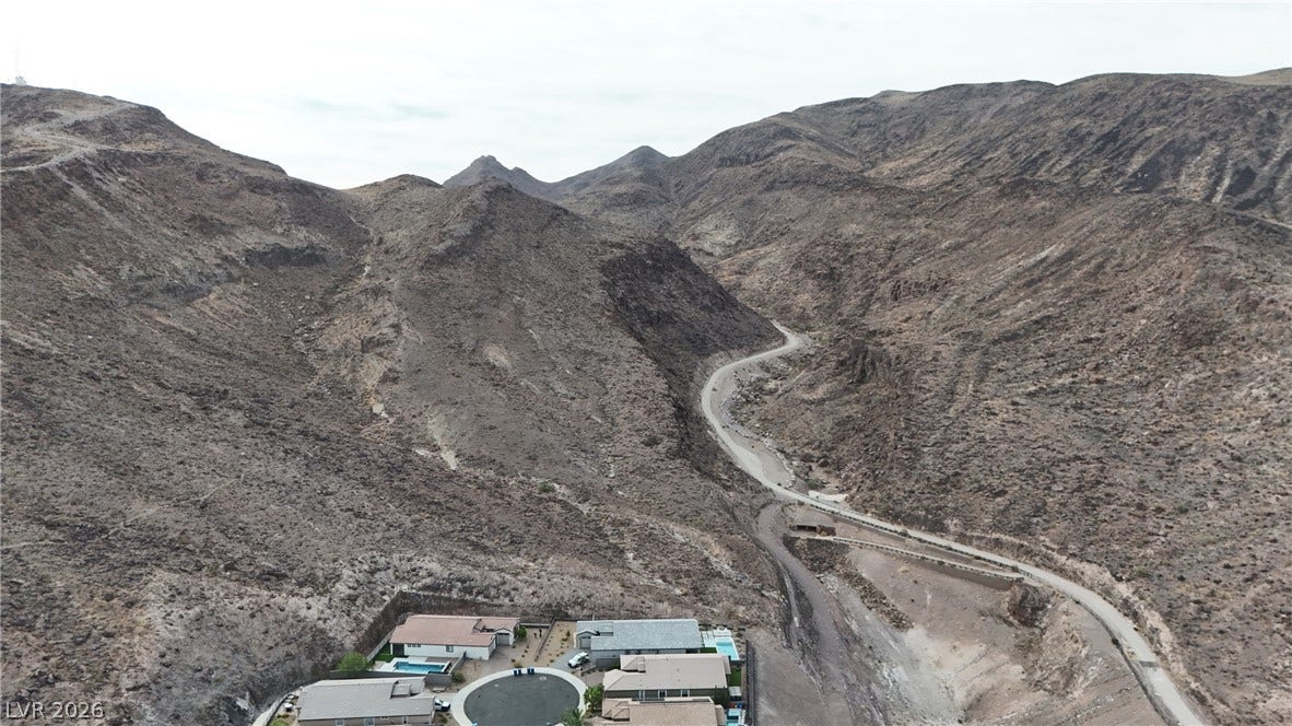 Dramatic mountain vistas frame the edge of this quiet residential enclave.