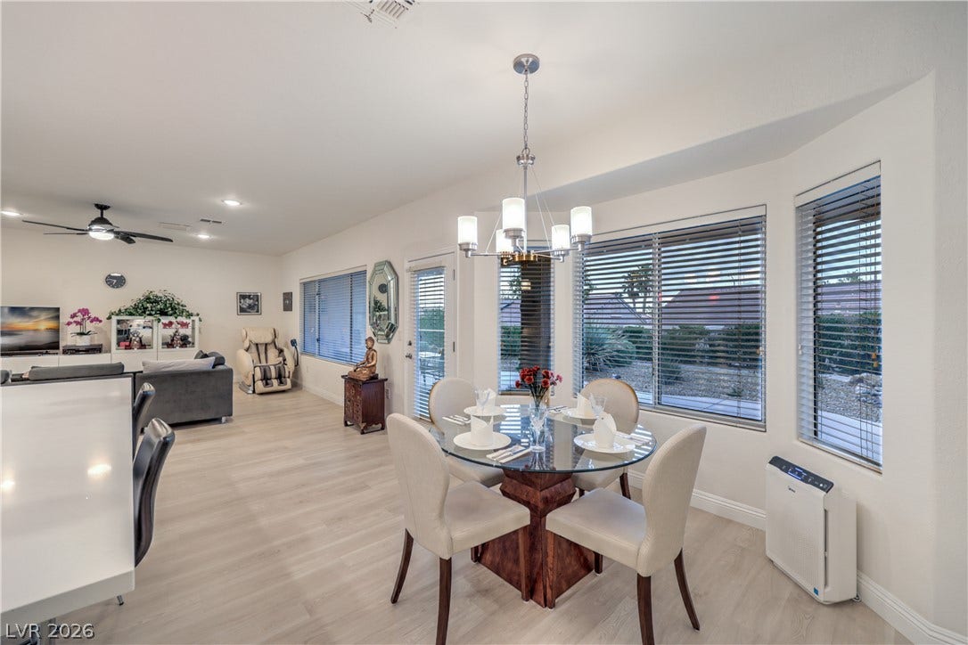 Dining Area with Bay Window