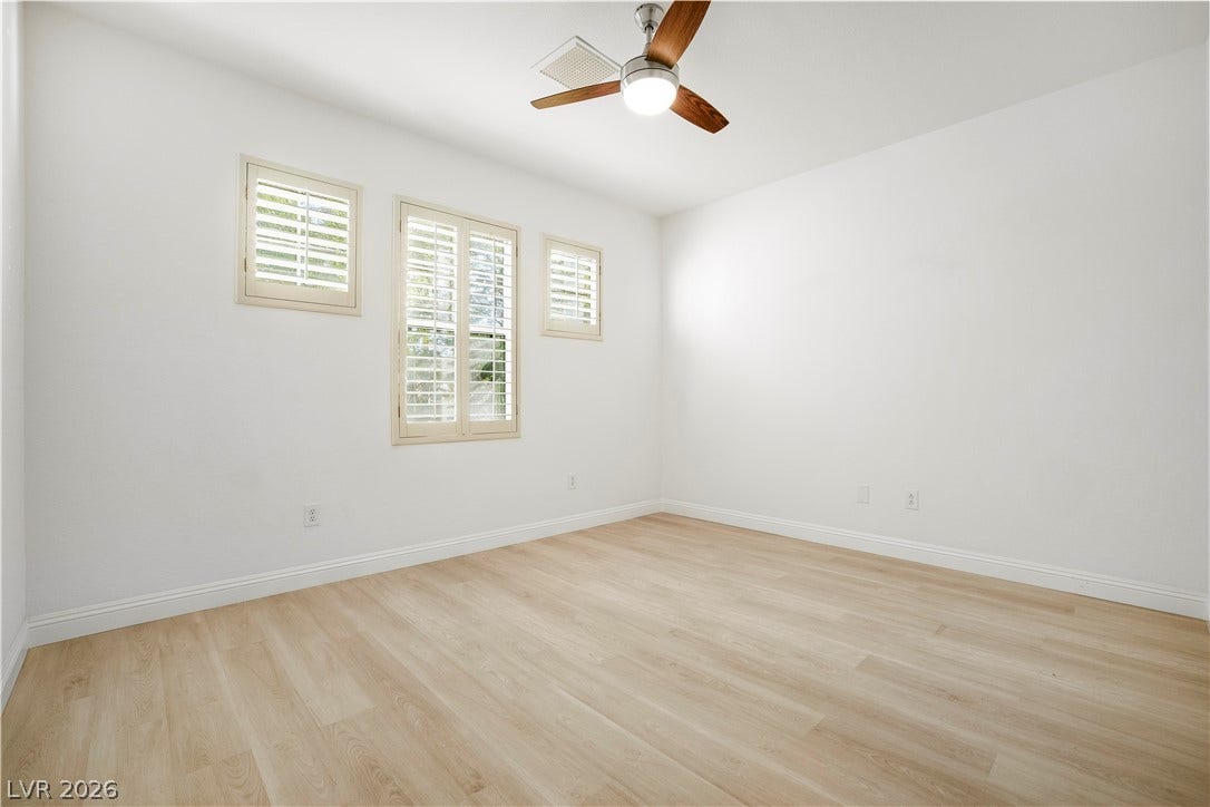 Secondary Bedroom with Ceiling Fan