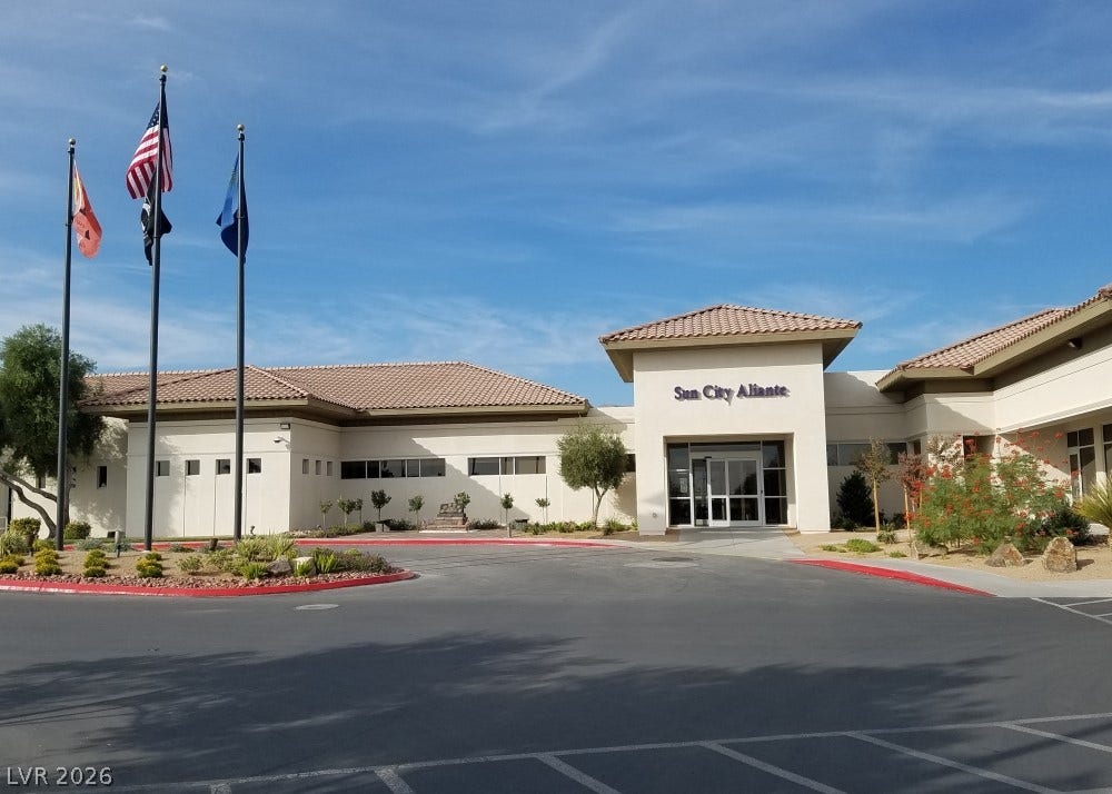 7940 Fantail Drive, North Las Vegas, NV 89084 An inviting entrance welcomes residents to this beautifully designed community clubhouse facility.