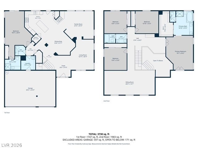 1424 Clipperton Avenue, Henderson, NV 89074 An intuitive two-story floor plan layout showcases a spacious design with generous living areas.