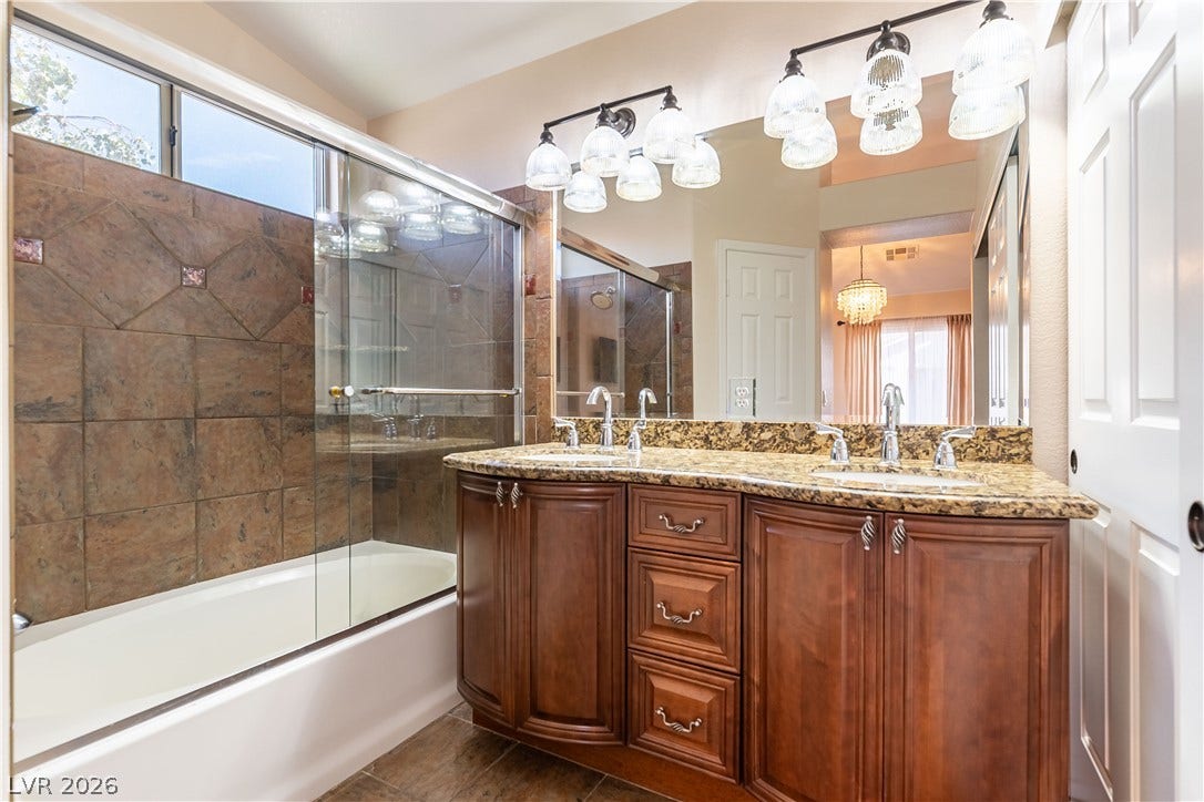 2408 Pebble Springs Court, Henderson, NV 89074 Dual Vanity Sinks, Tub/Shower Combination