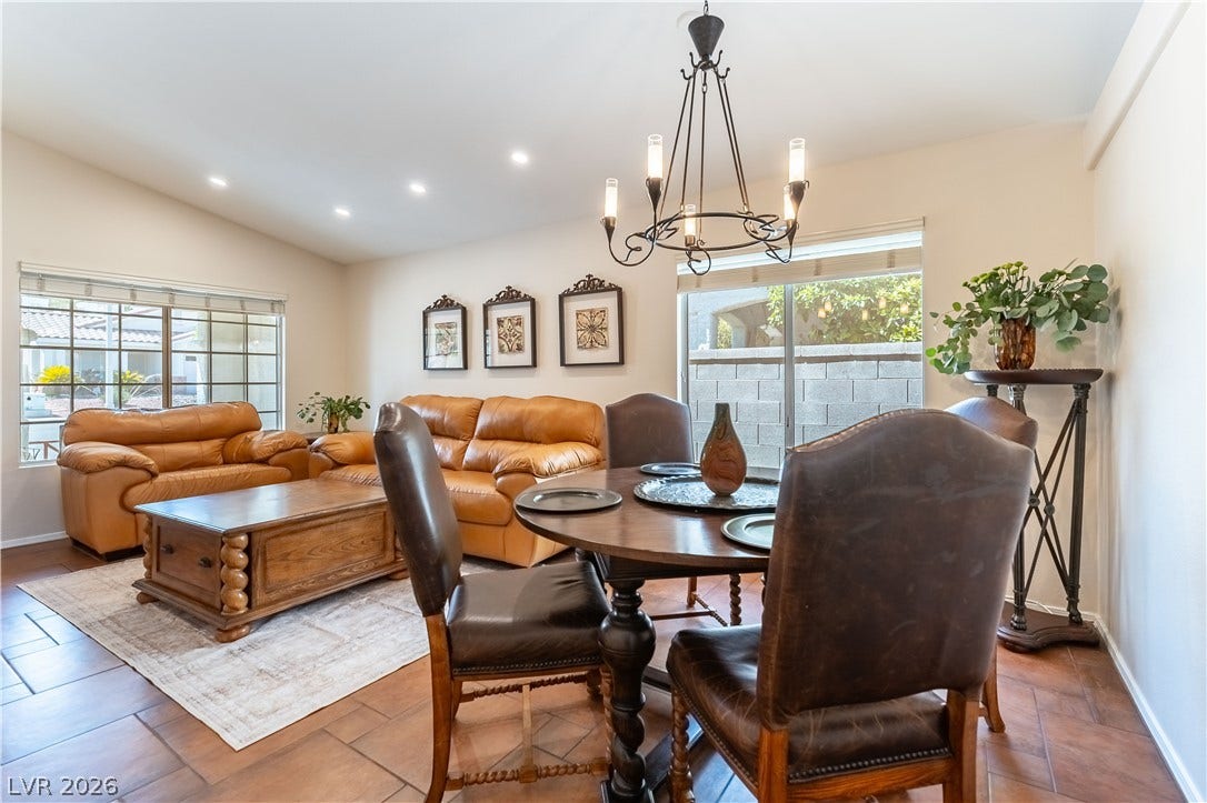 2408 Pebble Springs Court, Henderson, NV 89074 Dining Room Chandelier with dimmers