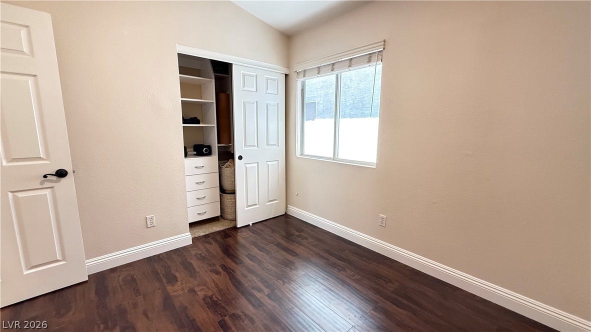 2408 Pebble Springs Court, Henderson, NV 89074 Third Bedroom, Custom Closet, drawers on left and double hang on right side