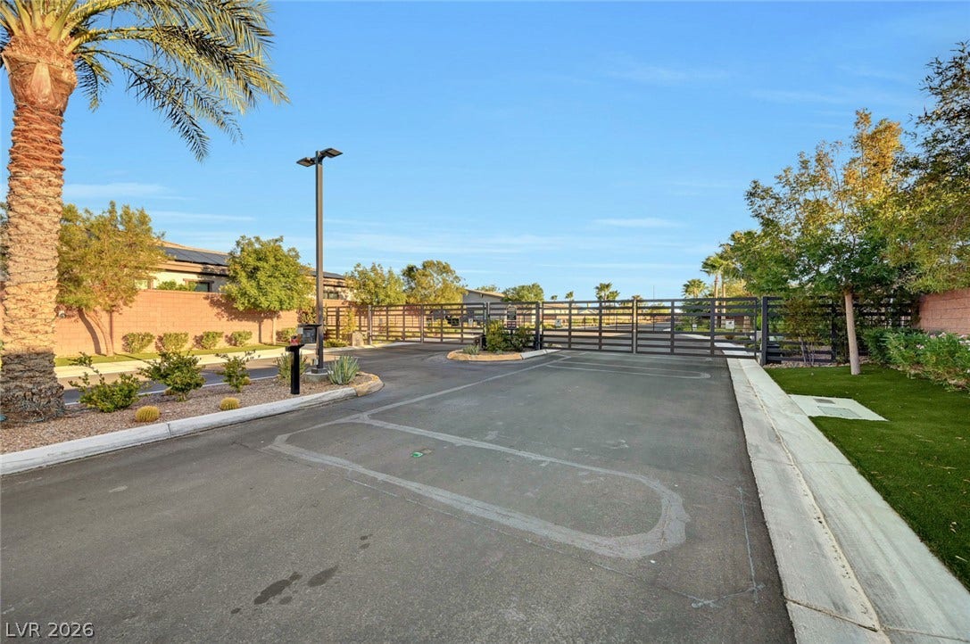 A secure gated entrance leads into this beautifully landscaped and private community.