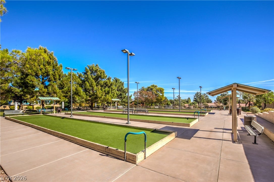 10700 Grand Cypress Avenue, Las Vegas, NV 89134 Meticulously maintained bocce ball courts offer an inviting space for outdoor recreation.