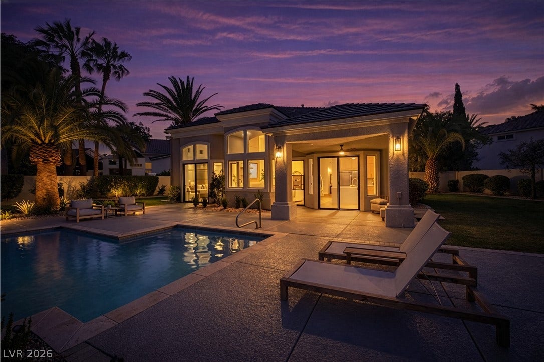 8800 Lusso Court, Las Vegas, NV 89134 Outdoor pool with a patio area