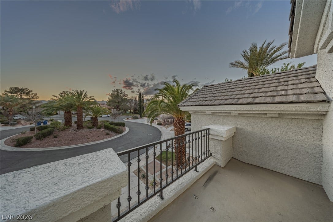 8800 Lusso Court, Las Vegas, NV 89134 View of balcony