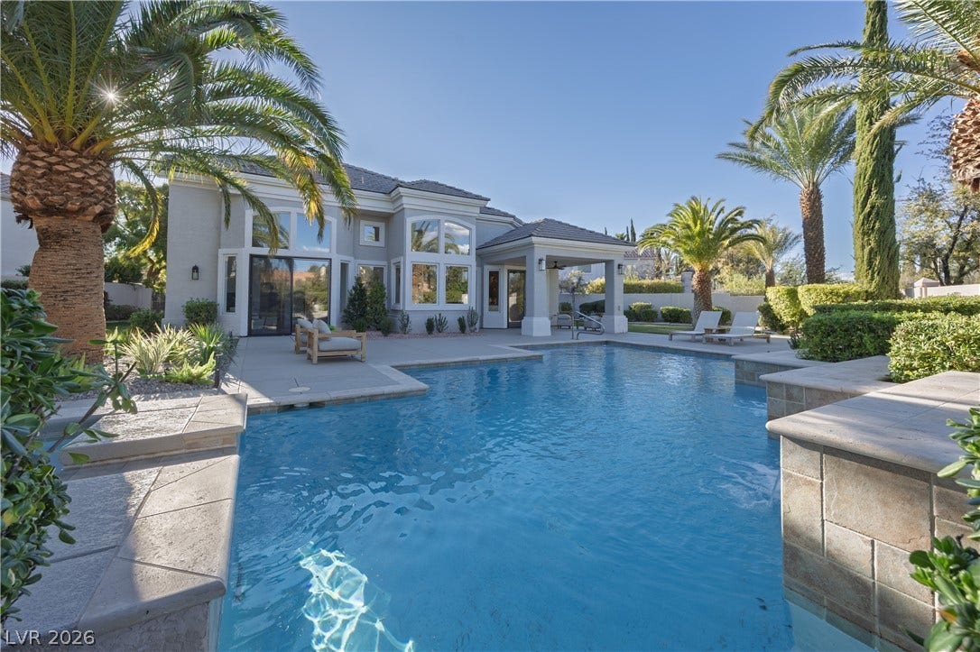 8800 Lusso Court, Las Vegas, NV 89134 Outdoor pool with a patio area