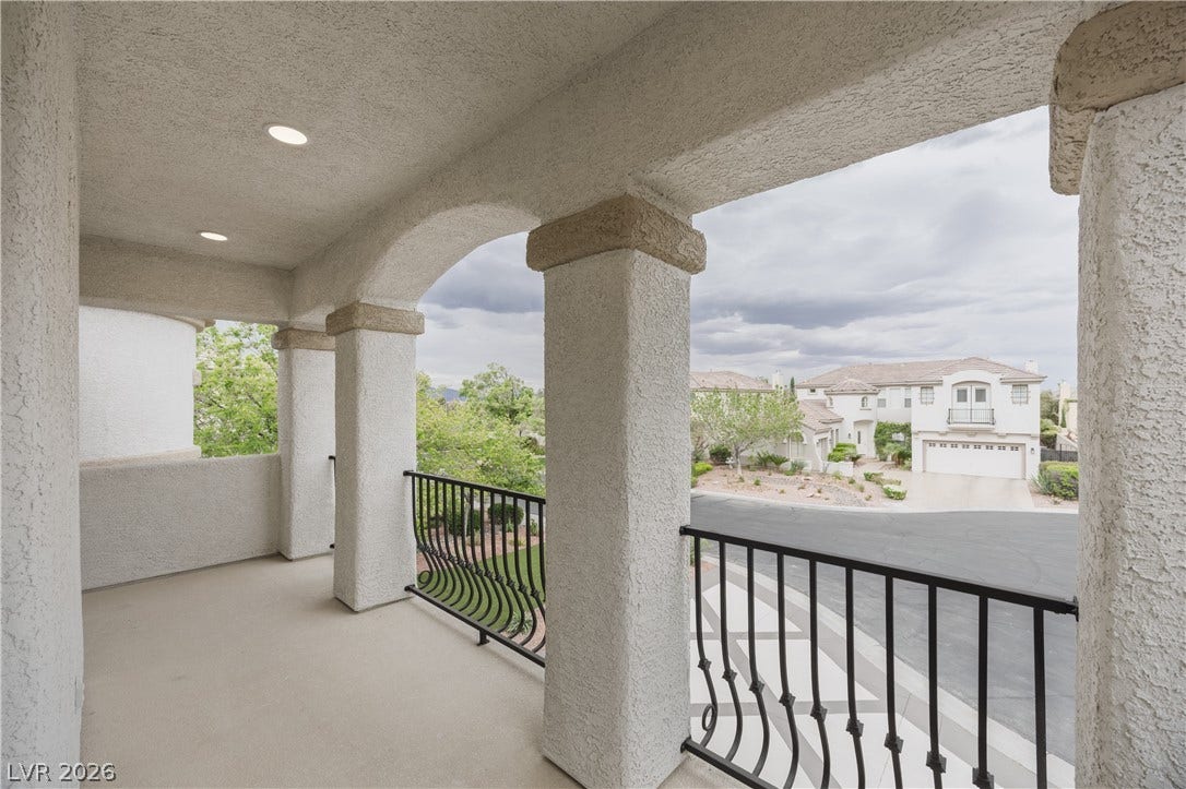 Balcony with a residential view