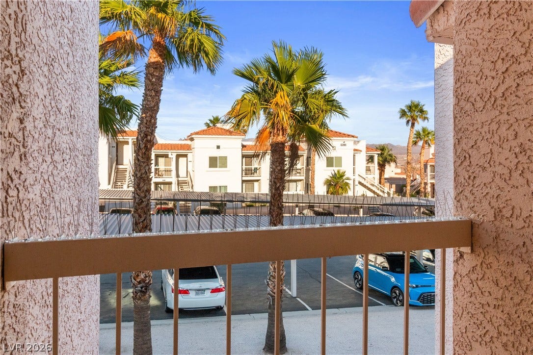 Balcony featuring a residential view
