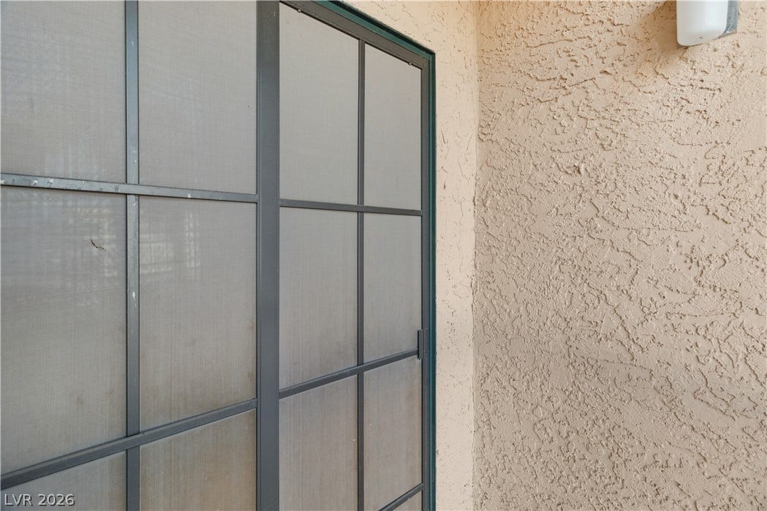 Exterior view of stucco siding