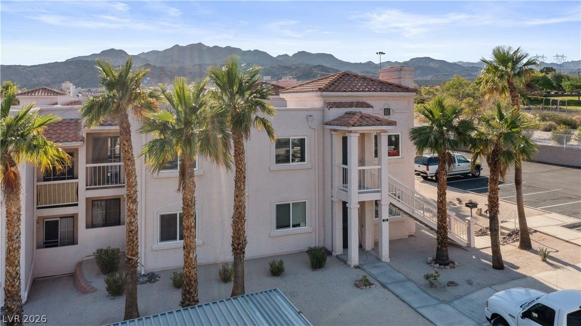 View of property featuring a mountain view