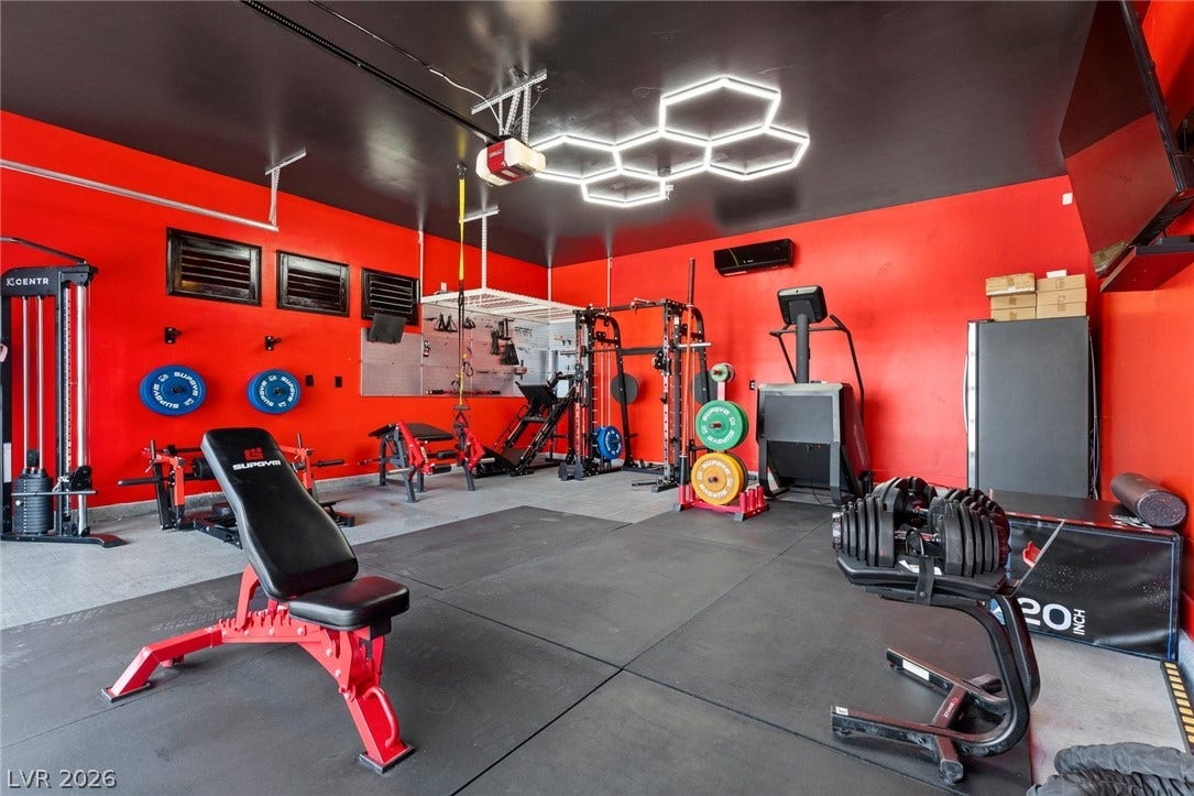 9841 W El Campo Grande Avenue, Las Vegas, NV 89149 Fitness enthusiasts will appreciate this dedicated gym space, offering ample room for a comprehensive workout.