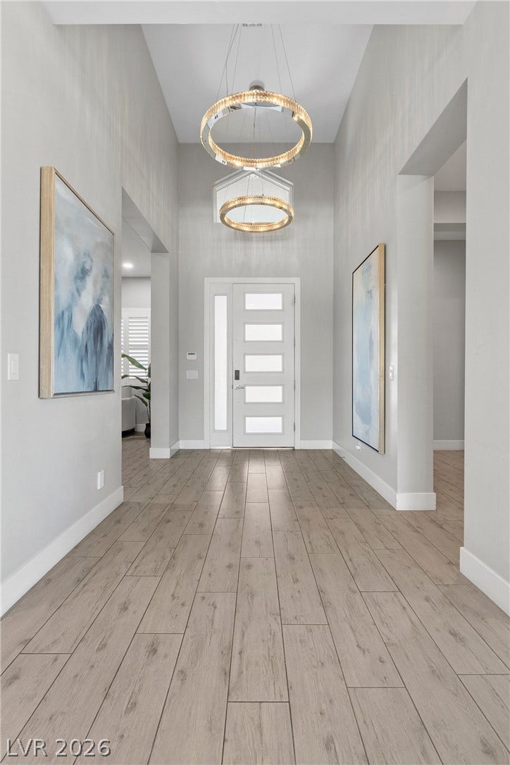 9841 W El Campo Grande Avenue, Las Vegas, NV 89149 A grand entrance welcomes you home with soaring high ceilings and luminous lighting.