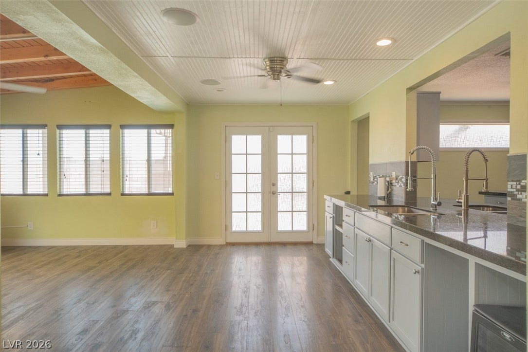 121 Heather Drive, Henderson, NV 89002 An open concept design connects the spacious living area to the kitchen.