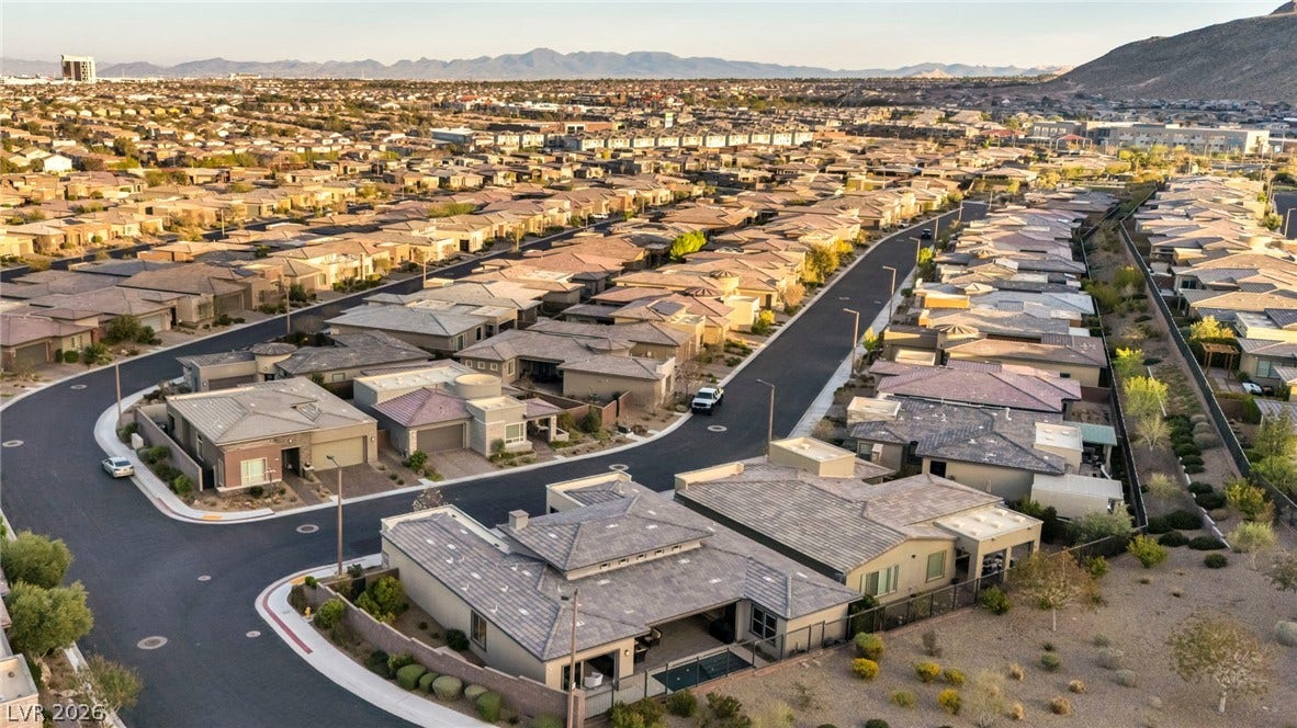 6675 DESERT CRIMSON Street, Las Vegas, NV 89148 No direct rear neighbor - natural desert open space that provides a peaceful buffer