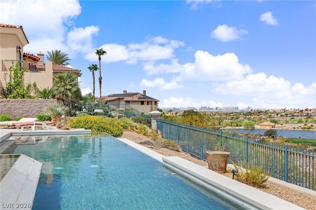1358 Opal Valley Street, Henderson, NV 89052 Infinity Pool Day