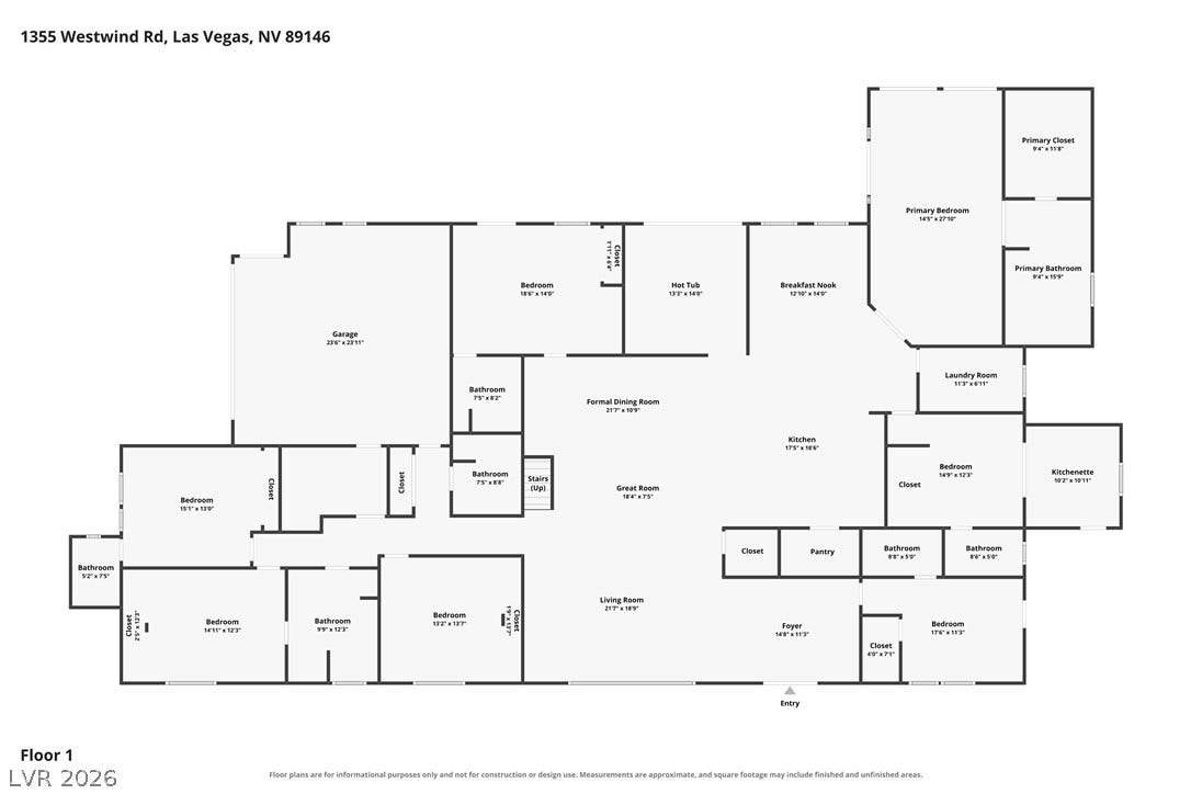 1355 Westwind Road, Las Vegas, NV 89146 1355 Westwind Road, Las Vegas, NV 89146