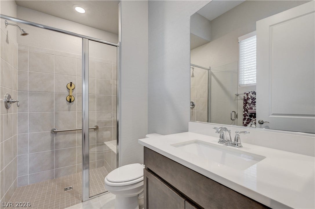 51 Thorn Creek Street, Henderson, NV 89011 Bathroom with vanity and a shower stall