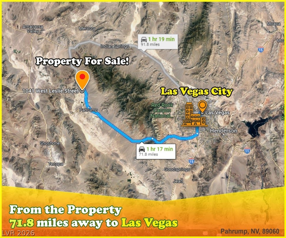 1041 W Leslie Street, Pahrump, NV 89060 1041 W Leslie Street, Pahrump, NV 89060